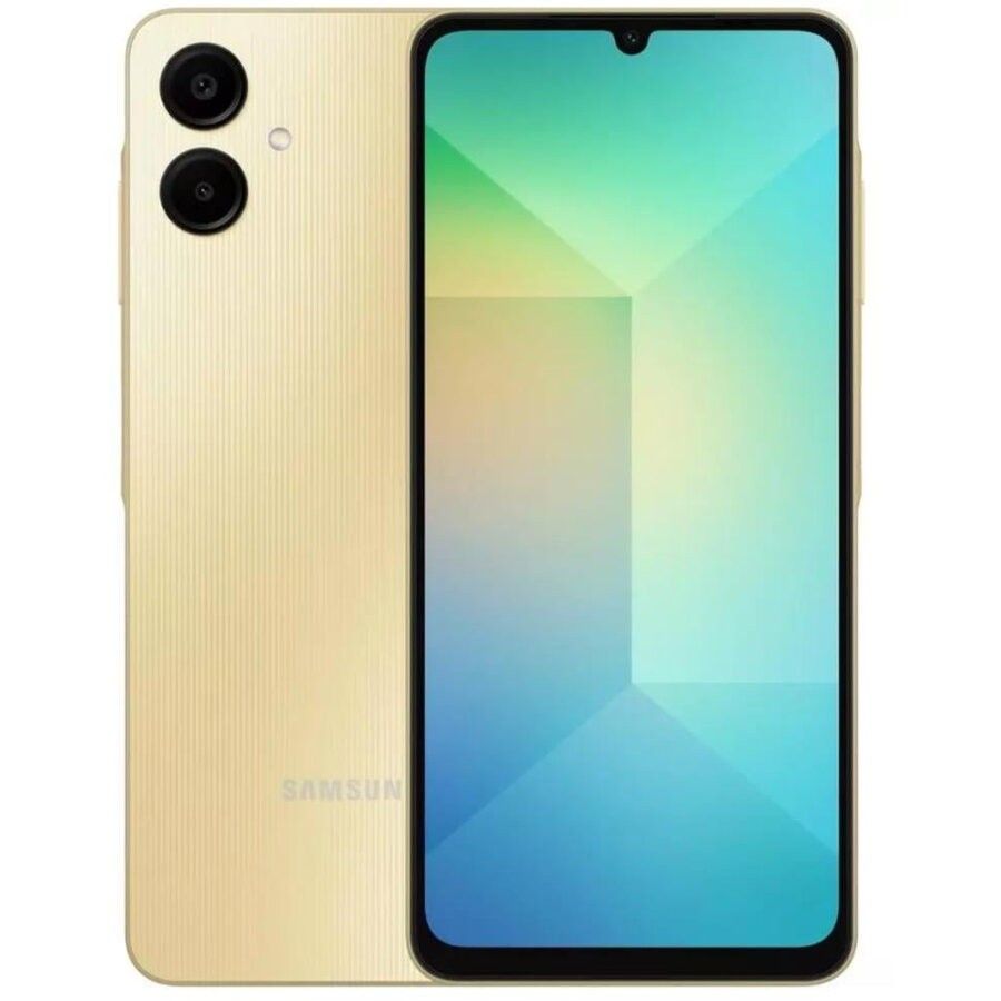 Téléphone Mobile Samsung Galaxy A06, 128 Go, 4 Go de RAM, 4G, Or.