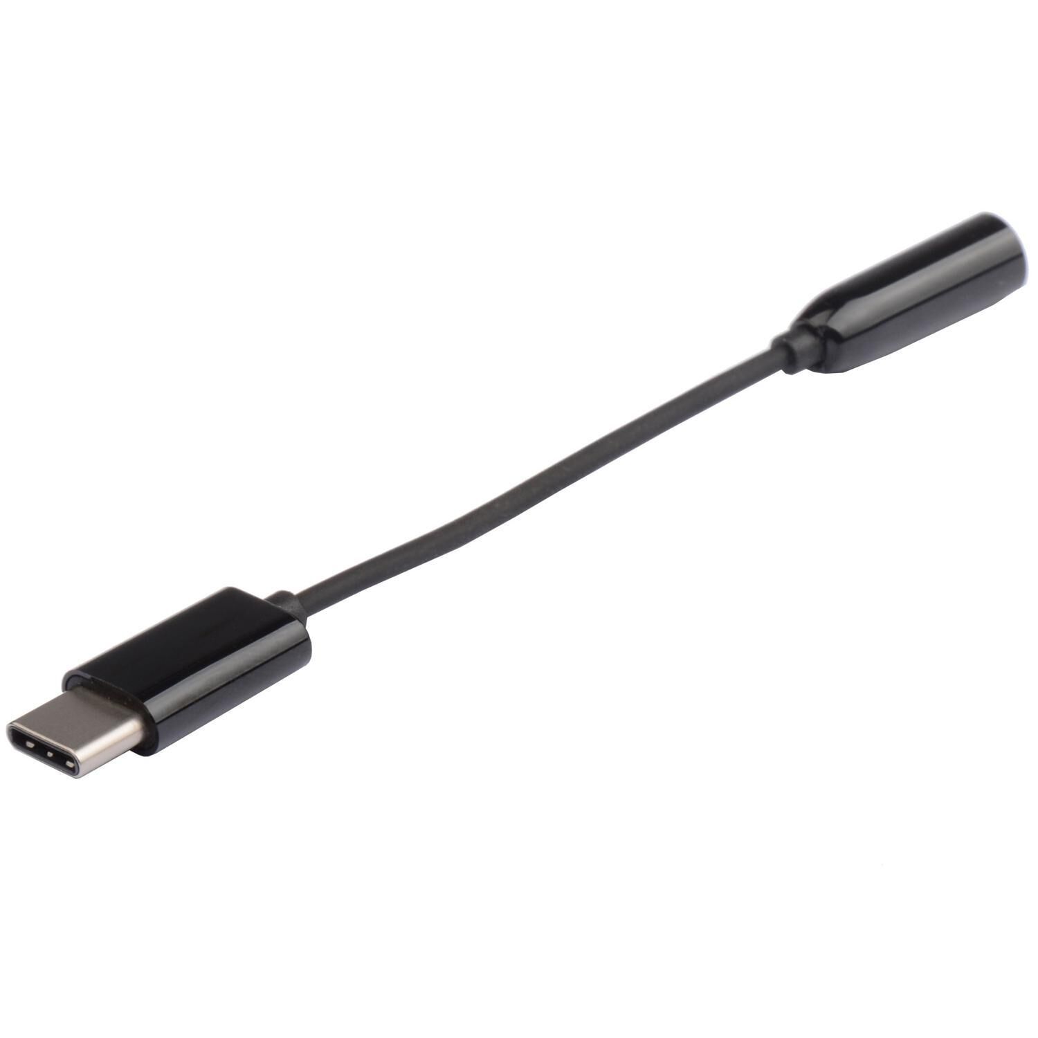 Adaptateur USB C vers Jack 3.5 mm - PSCJ1BK - Noir POSS