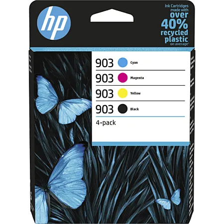 Product Image for HP 903 Pack de 4 cartouches d'encre Noir/Cyan/Magenta/Jaune authentiques