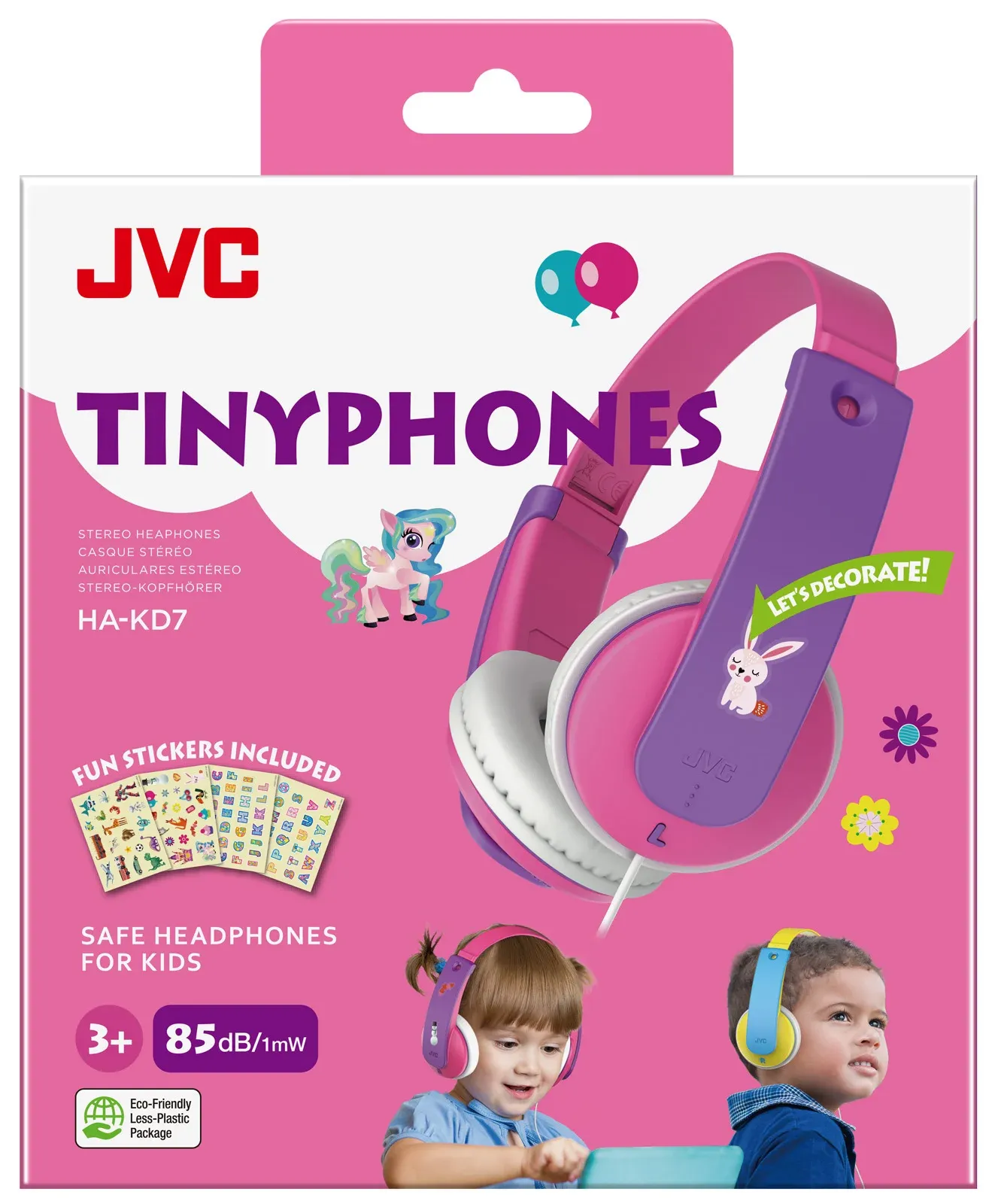 Jvc Ha-kd7 Casques Avec Fil Arceau Musique Rose, Violet