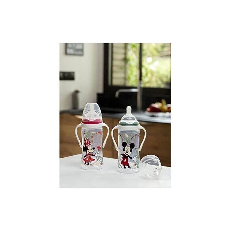 Tig Biberon D'apprentissage Minnie - Col Large - 3 Vitesses - 300 Ml - 6 Mois+