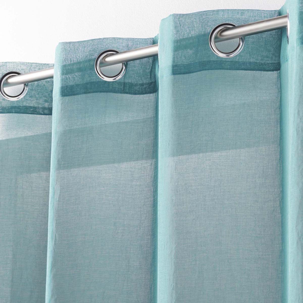 Rideau Voilage Étamine "telma" 140x240cm Bleu