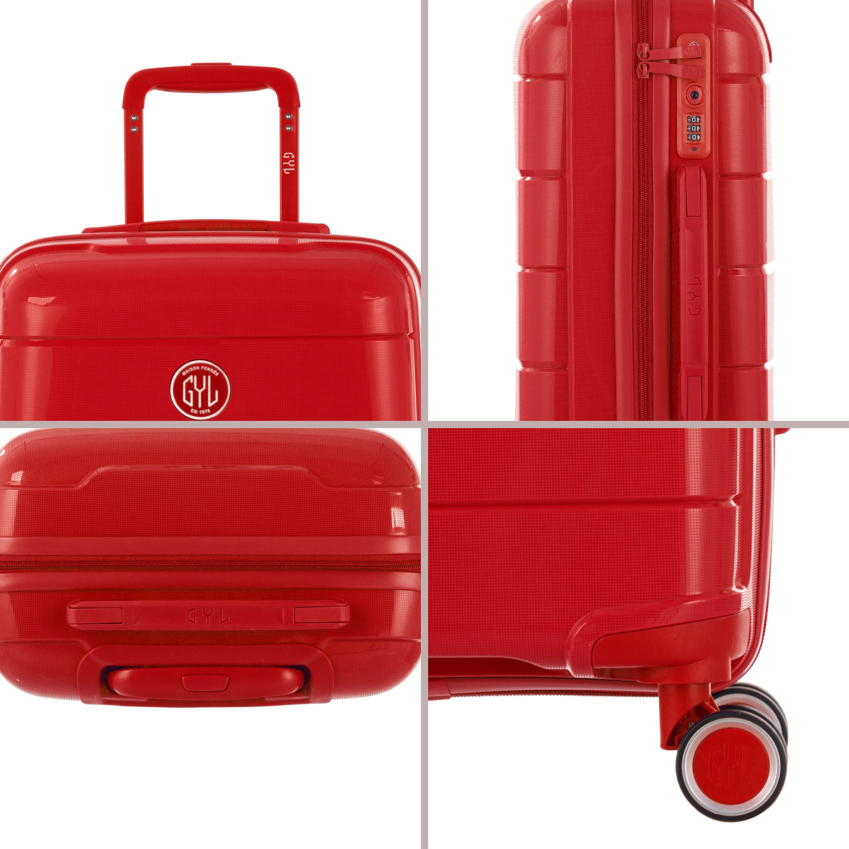 Set De 3 Valises Rigides Red Ch3 (tailles S, M, L)