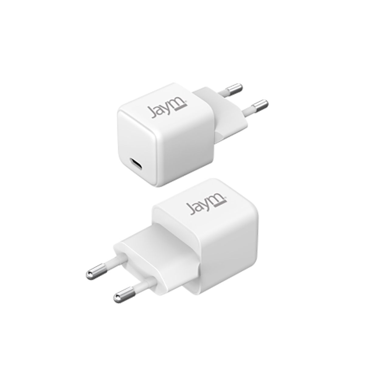 Chargeur Secteur Gan Usb-c 30w Pd Pps Compact Rapide Blanc Jaym