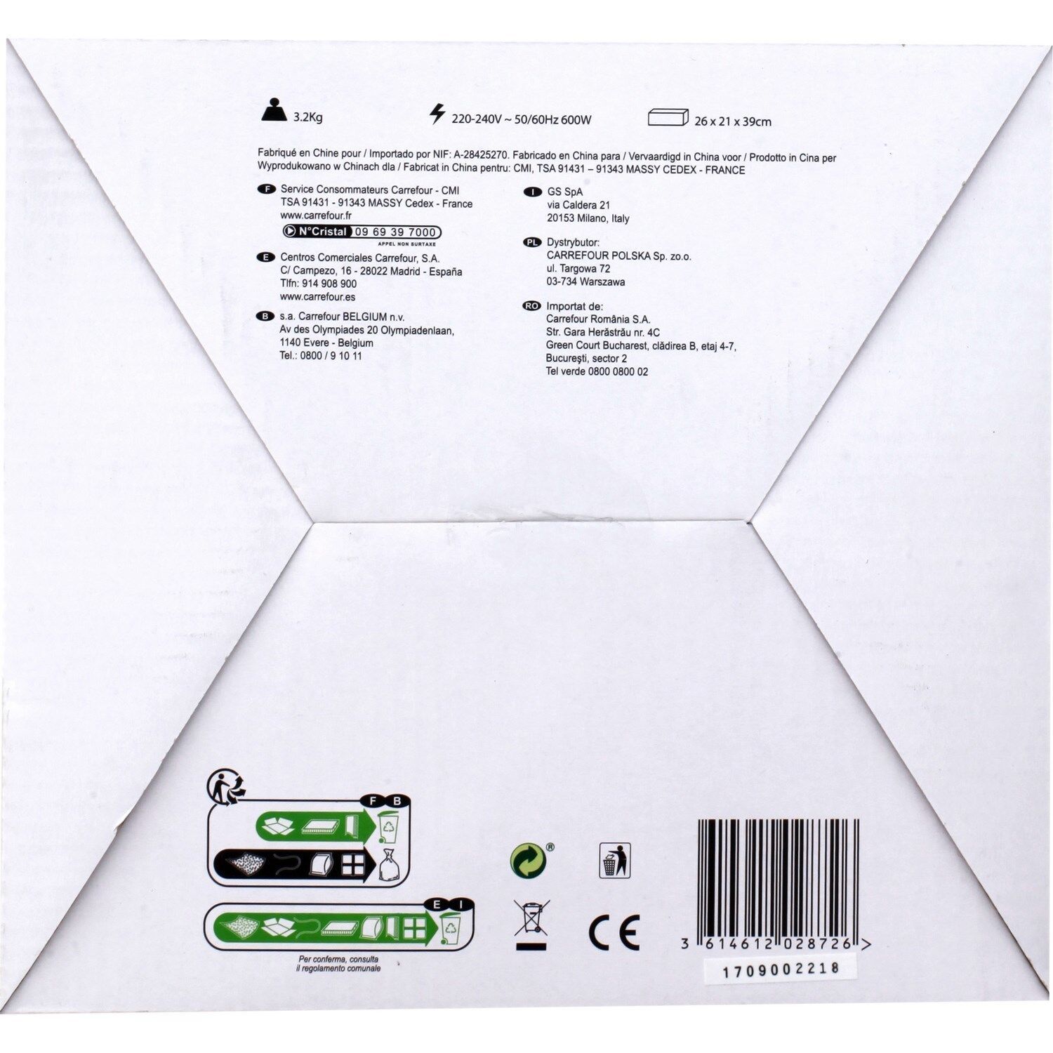 Blender 1,5L MBL600M1 MANDINE