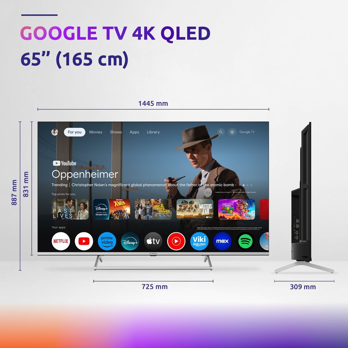 Tv Intelligente Strong Srt65ug8773c 65" 4k Ultra Hd Hdr Qled