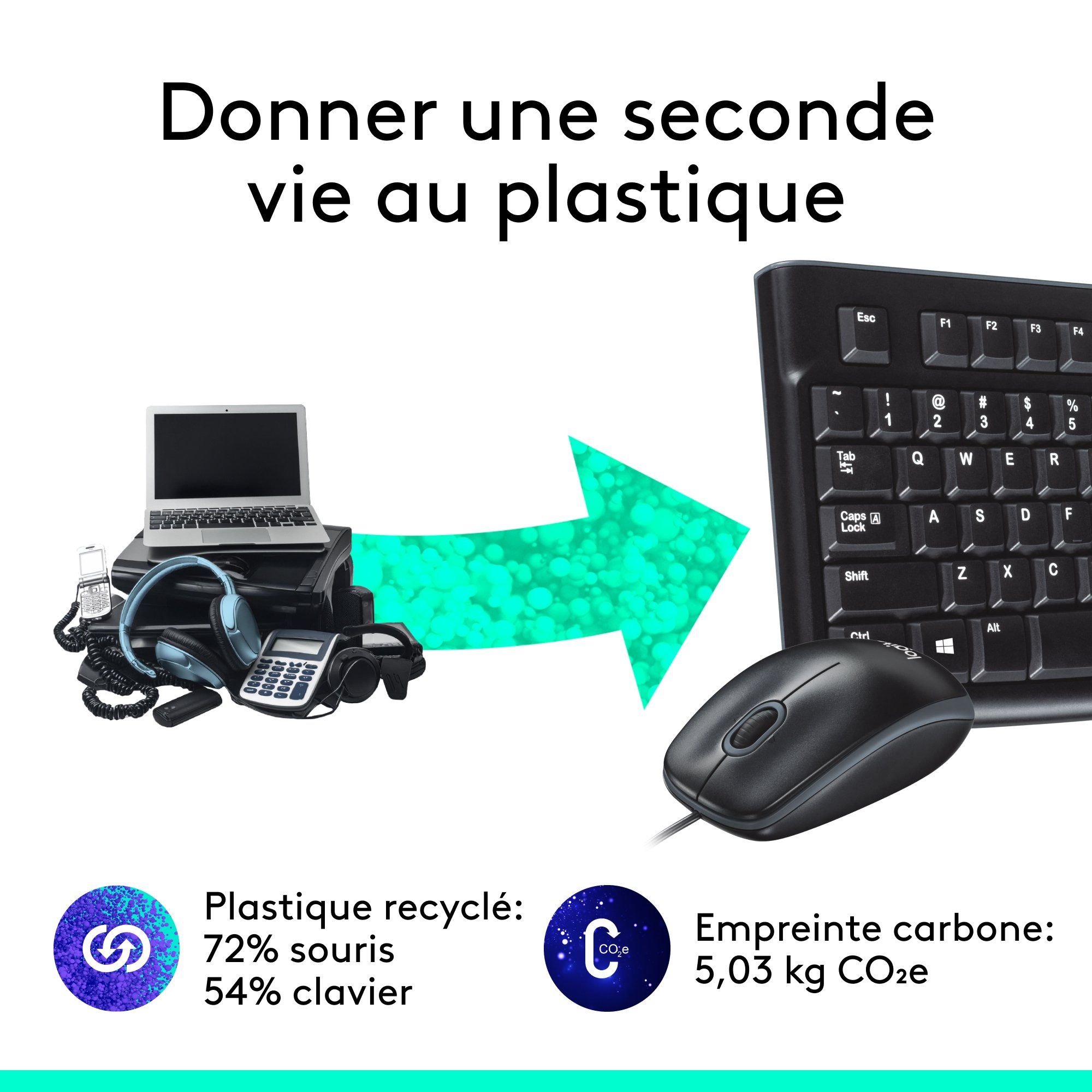 Clavier et souris MK120 LOGITECH
