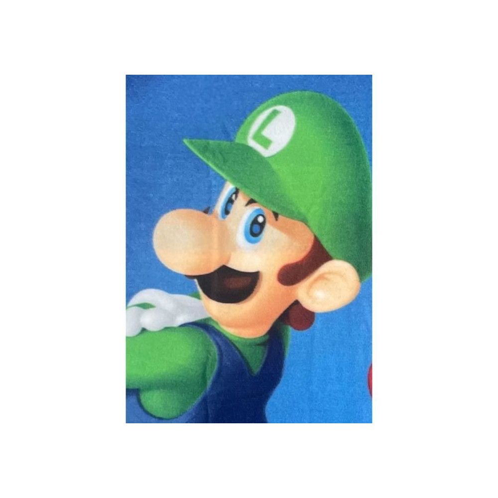 Plaid - Mario Bros - Mario Et Luigi - 100 X 140 Cm