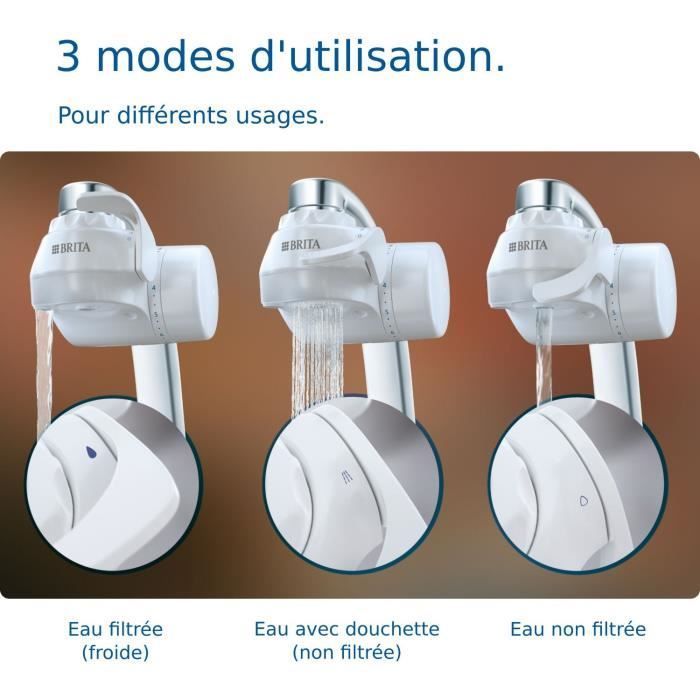 Systeme De Filtration Sur Robinet - - On Tap V - 600 L D'eau Filtrée / 4 Mois - 3 Modes D'utilisations - 5 Adaptateurs I