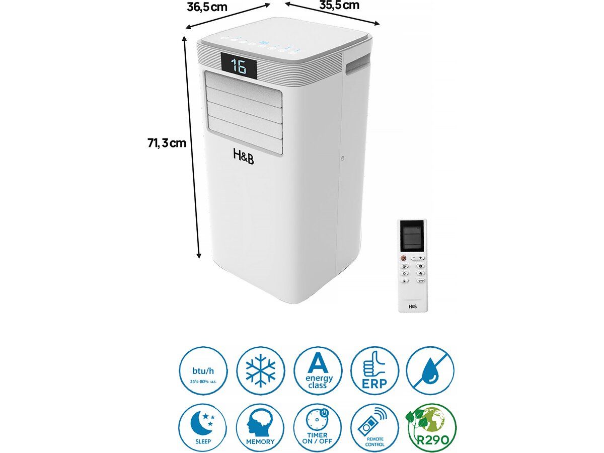 Climatiseur Mobile Déshumidificateur 9000 Btu - 2600w - Avec Filtre Ant