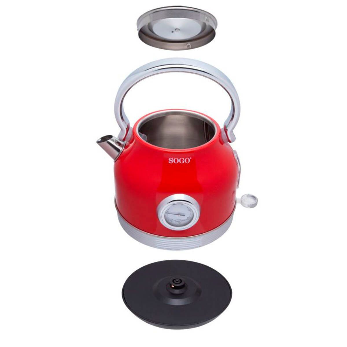 Bouilloire Sans Fil Eternal Retro Série Rouge