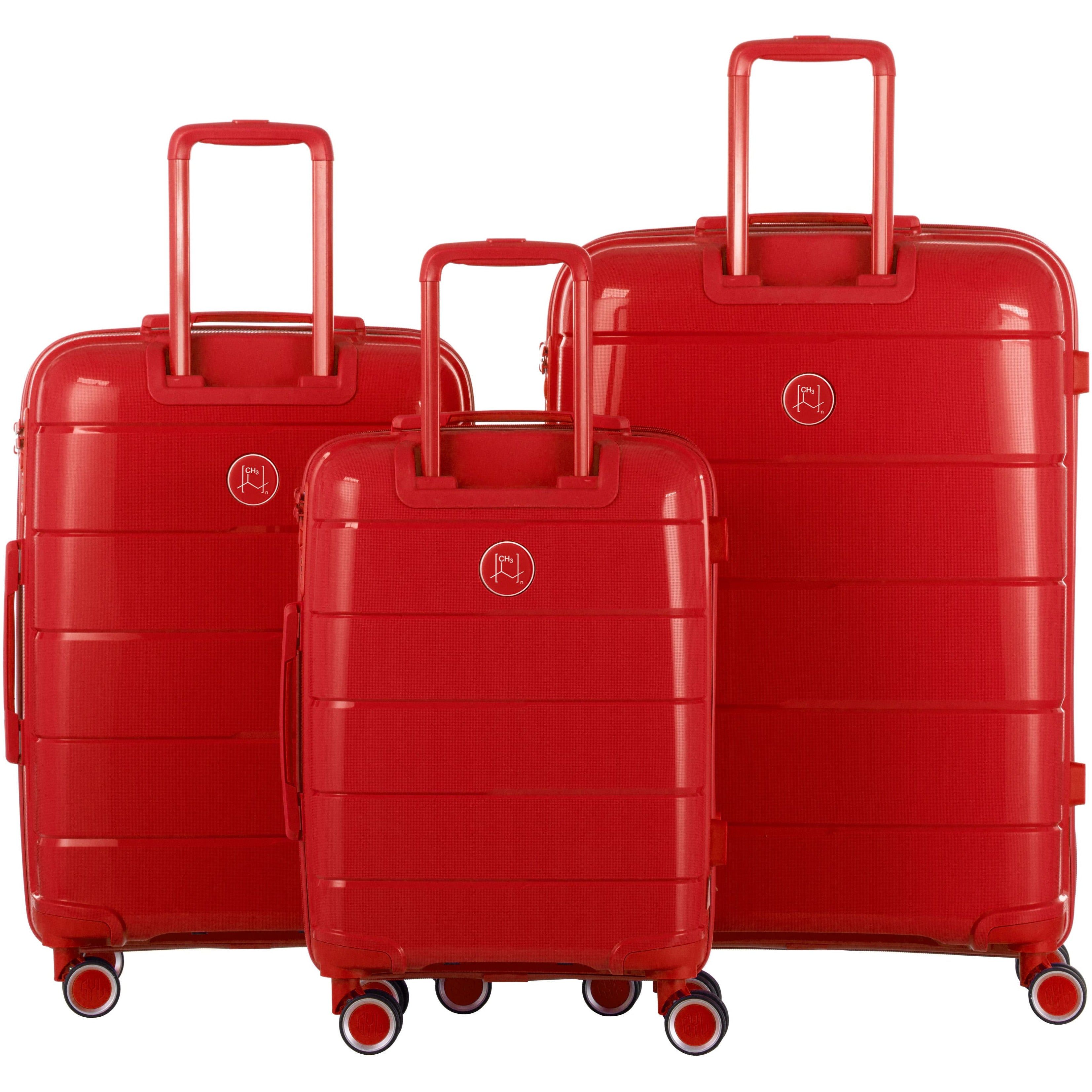 Set De 3 Valises Rigides Red Ch3 (tailles S, M, L)