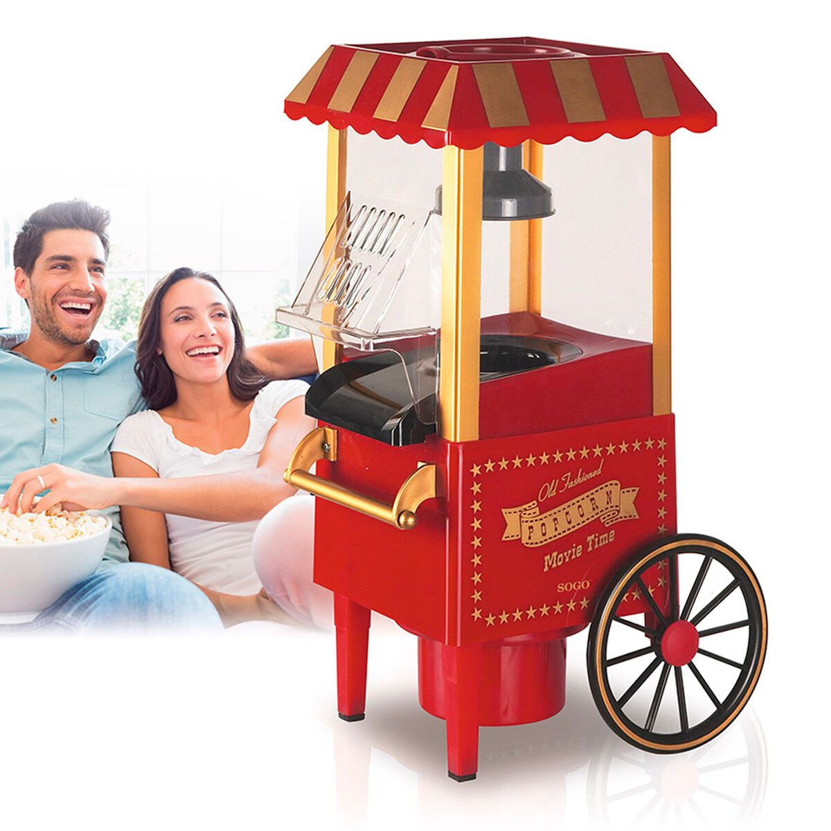 La Machine De Pop-corn Rétro Sogo 1200w