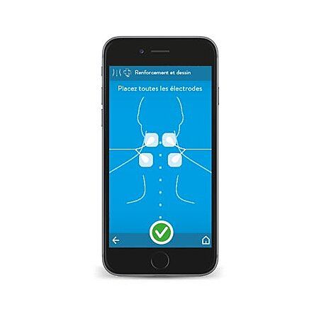 Bluetens Complet-Box stimulateur musculaire électronique Electrodes Bleu, Blanc