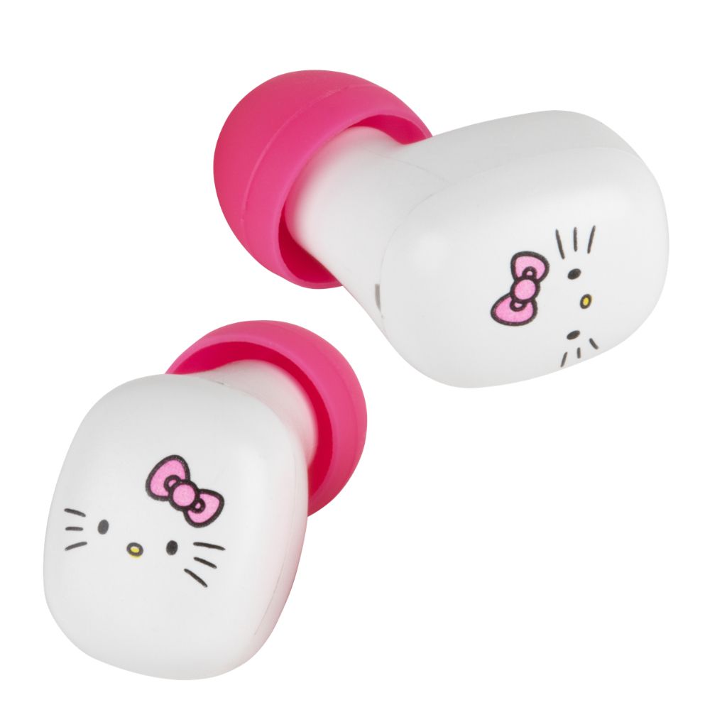 Konix Hello Kitty Casque Sans Fil Ecouteurs Appels/musique Bluetooth Rose, Blanc