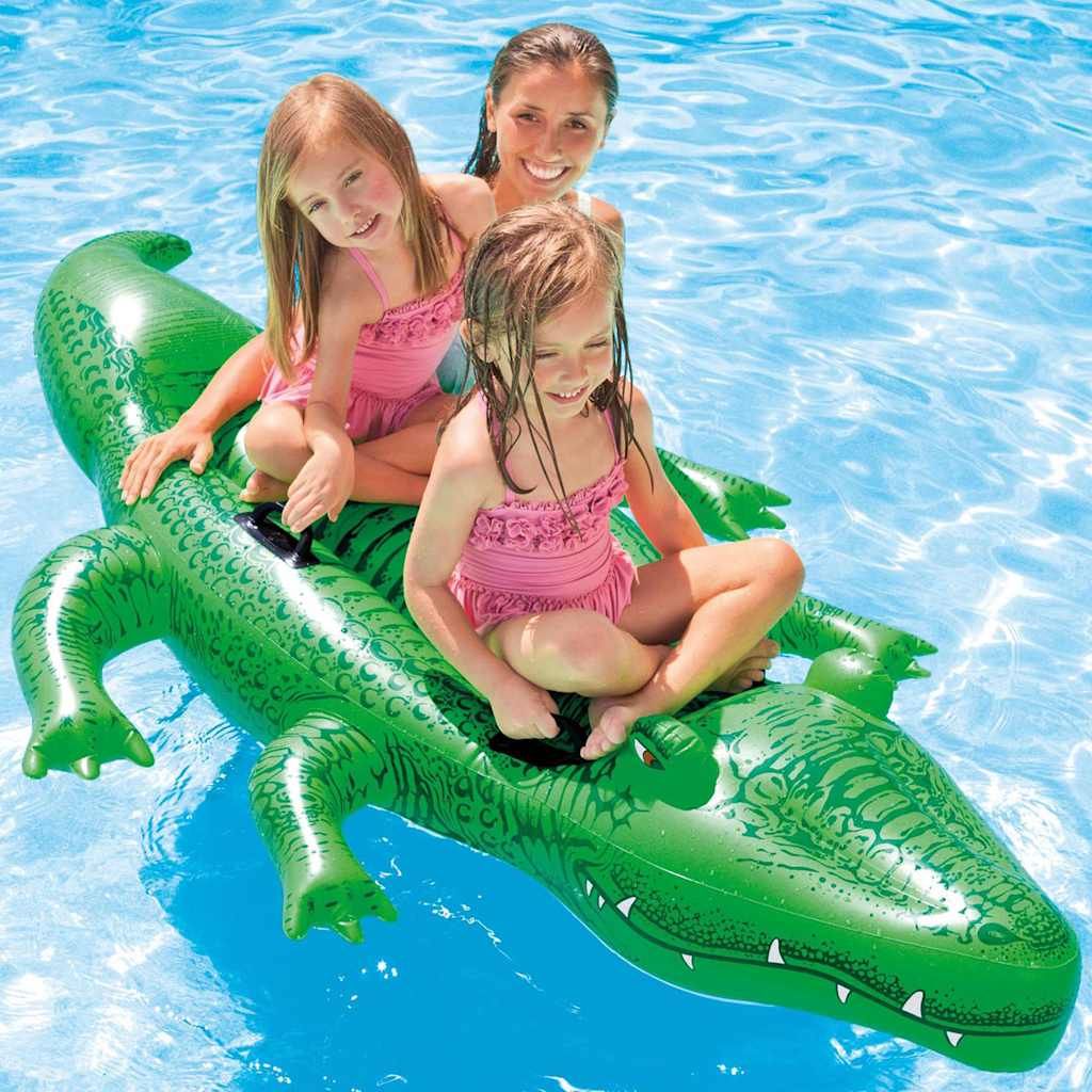 Alligator Géant À Chevaucher 203x114 Cm Intex