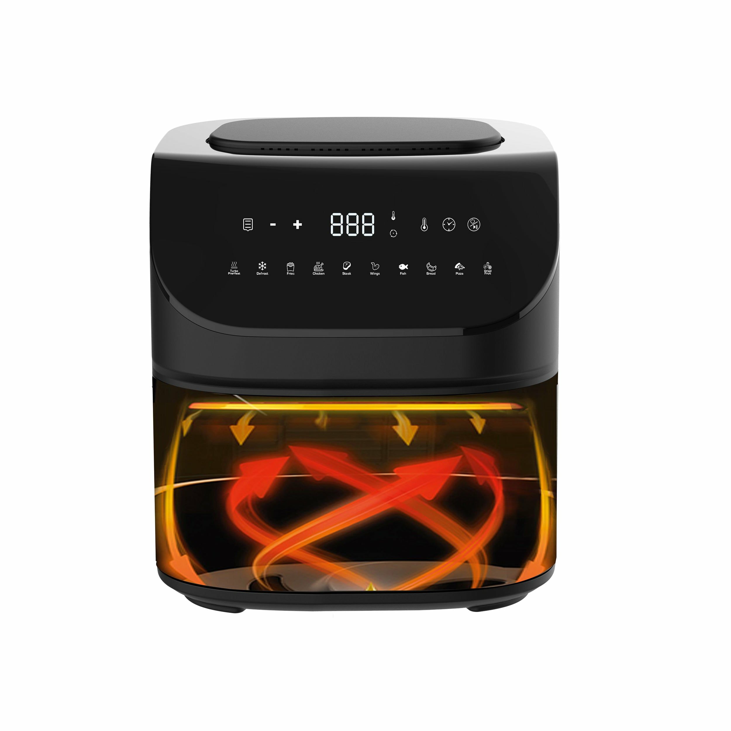 Friteuse Sans Huile  - Crousty Light Xl - Capacité 7l - Jusqu'a 1,3kg De Frites - 10 Programmes De Cuisson - 1600w