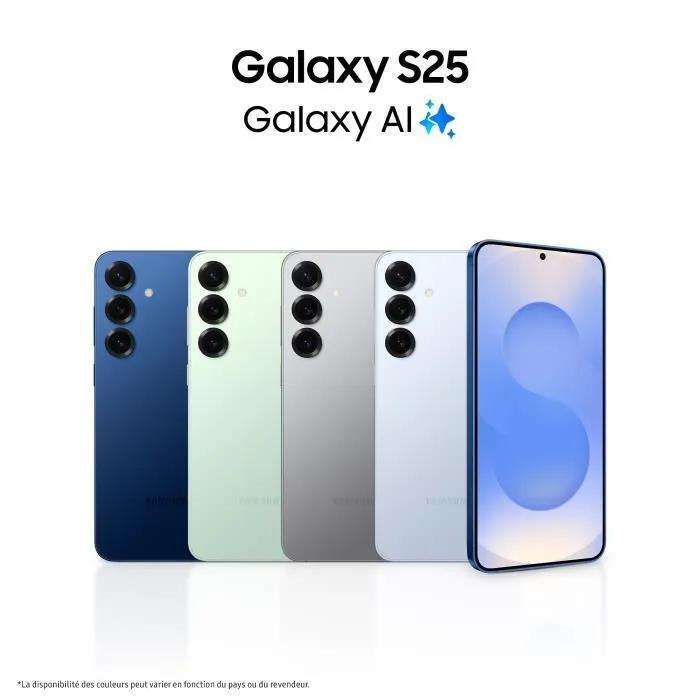 Smartphone Samsung Galaxy S25 Bleu 6.2 " Ram 12 Go Stockage 256 Go