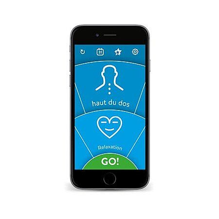 Bluetens Complet-Box stimulateur musculaire électronique Electrodes Bleu, Blanc