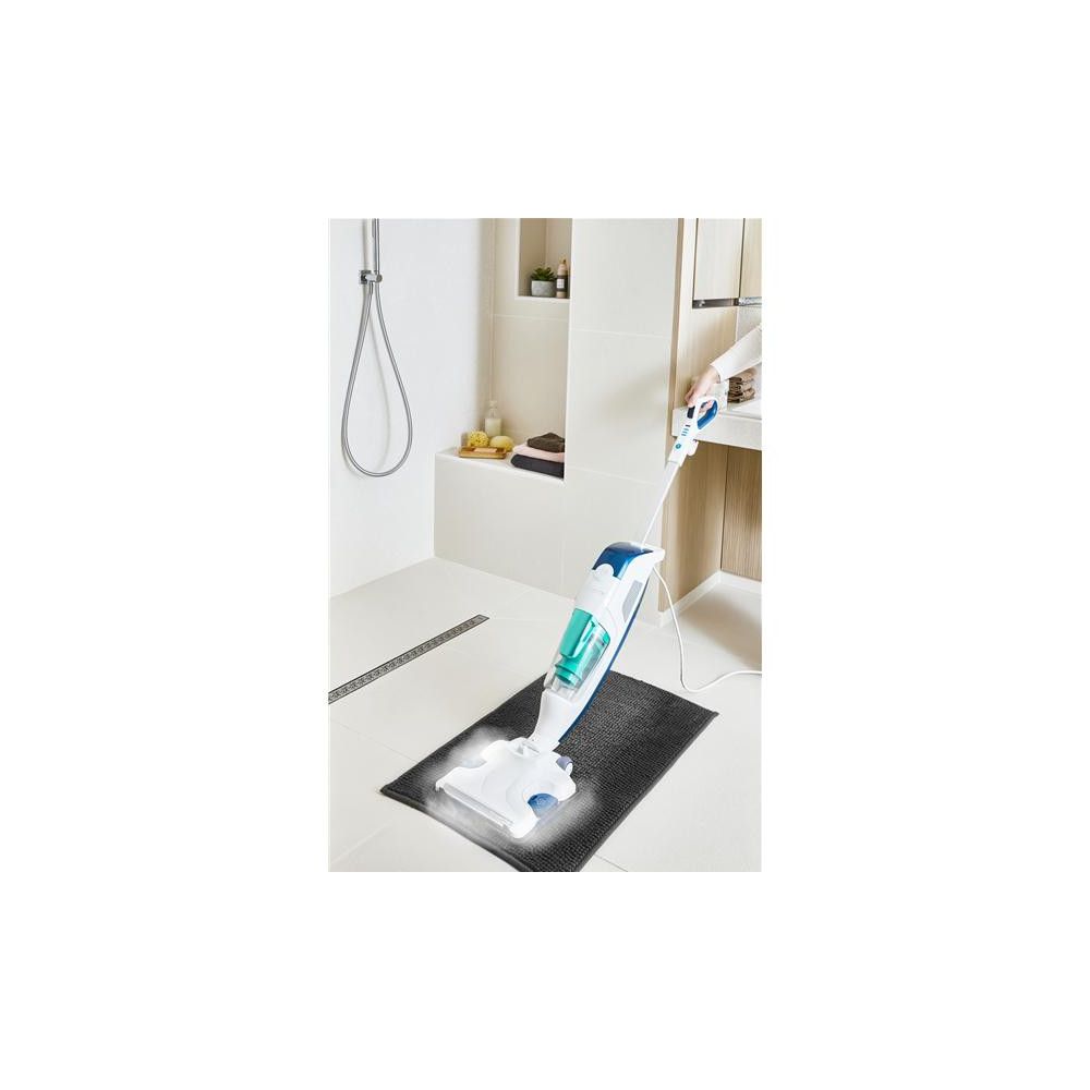 Aspirateur Vapeur 2-en-1 Clean & Steam Revolution Ry7777wh Blanc 25,9 X 31,2 X 119 Cm Rowenta