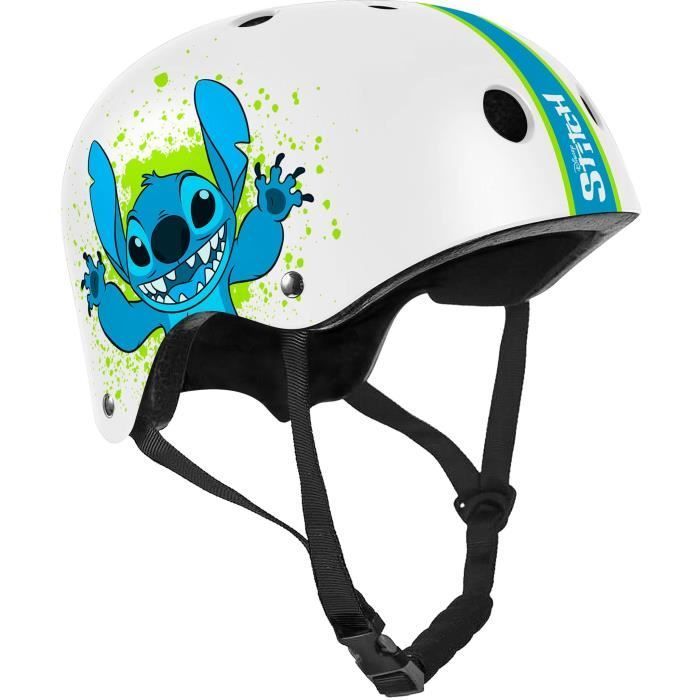 Casque De Skate - Disney - Stitch - Tour De Tête Réglable 53/57cm - Aérations Et Mousses Internes Pour Plus De Confort