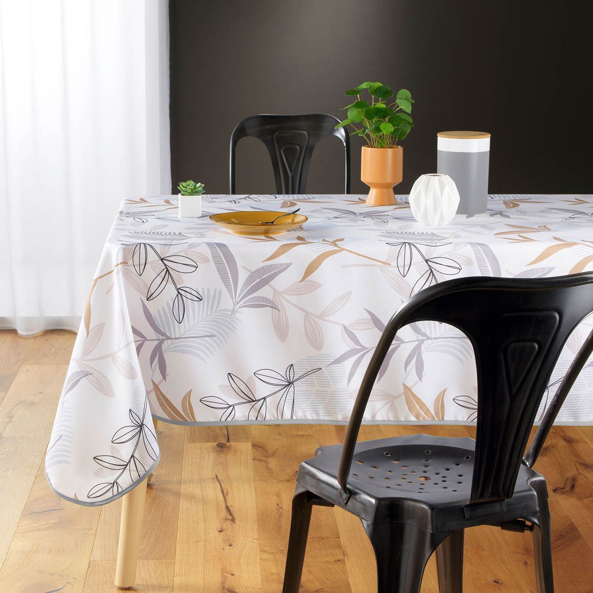 Nappe Imprimé "miraline" 150x240cm Blanc