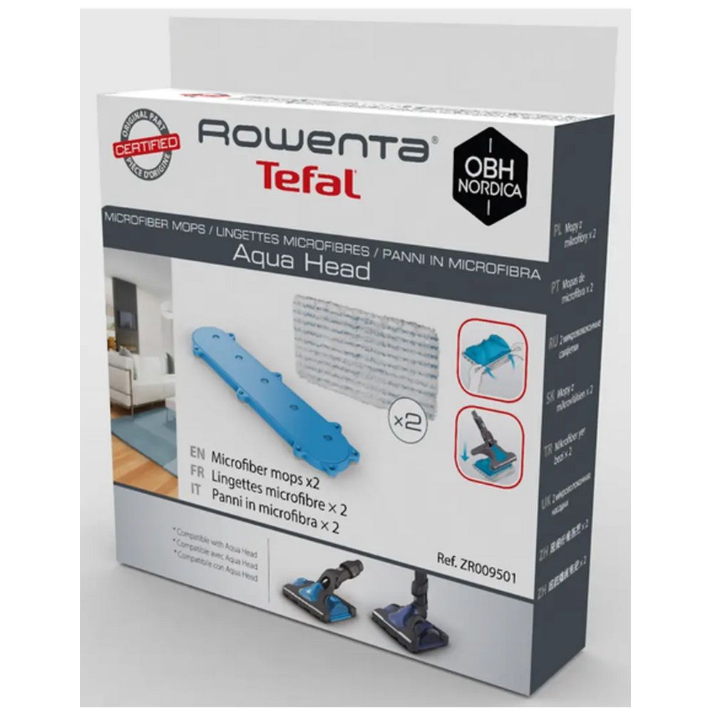 Lot De 2 Lingettes Pour Aspirateur Balai Rowenta Zr009501