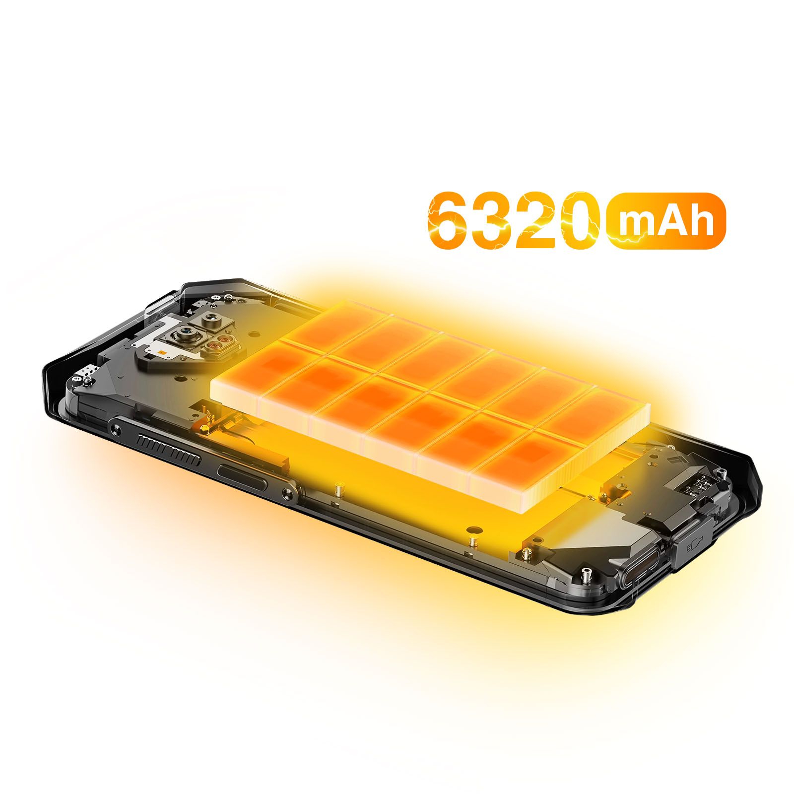 Smartphone Hammer Iron v 6 Go / 64 Go Android 13 4g Lte Ip69 Batterie 6320mah Noir Hammer