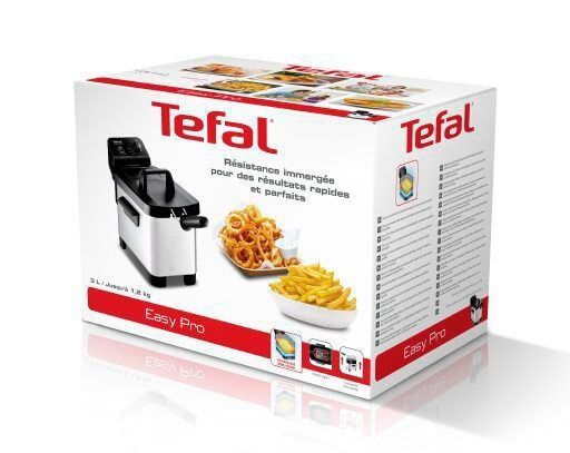 Tefal Easy Pro Fr331 Unique Autonome Friteuse Noir, Acier Inoxydable