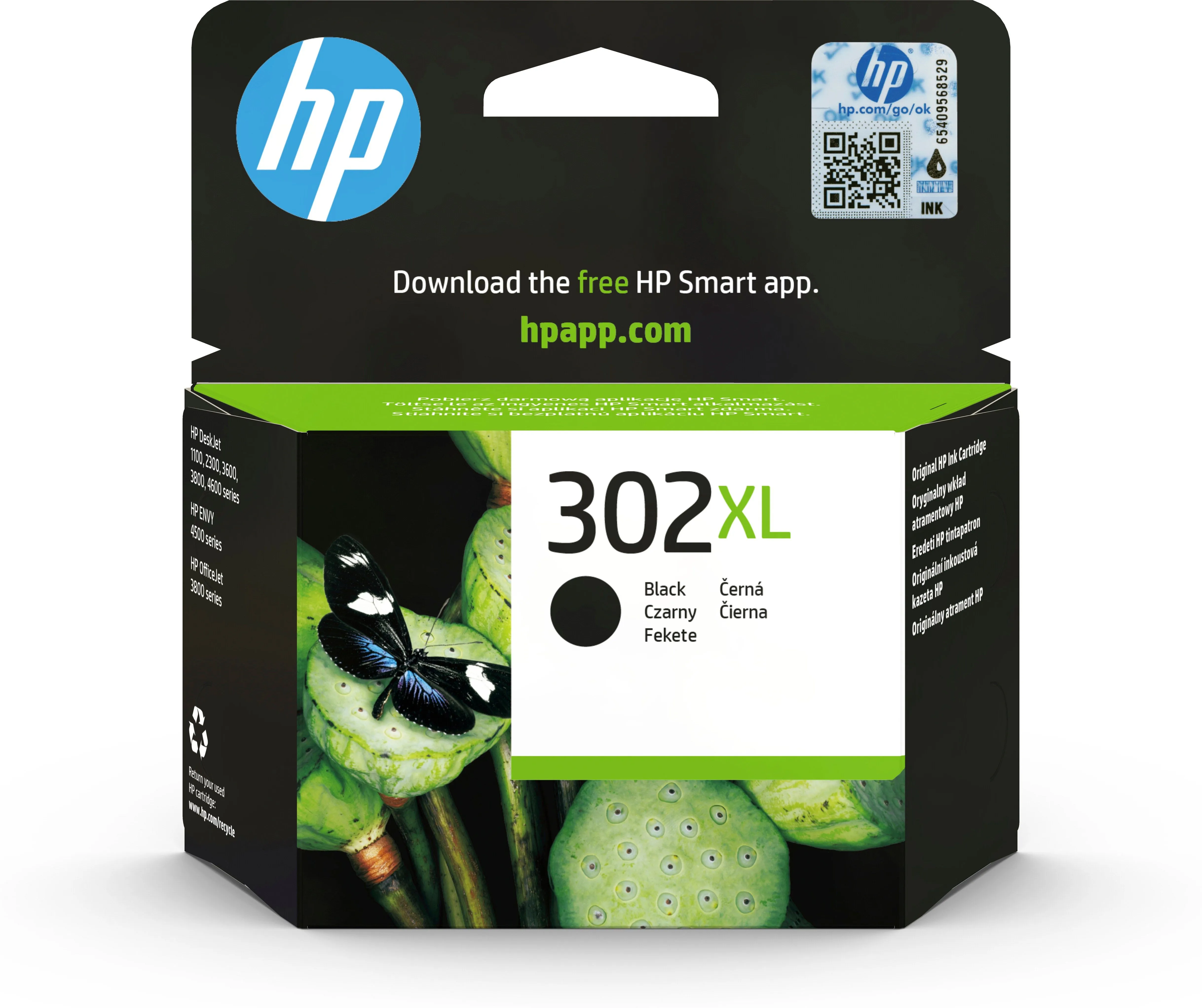 Product Image for HP 302XL Cartouche d’encre noire grande capacité authentique