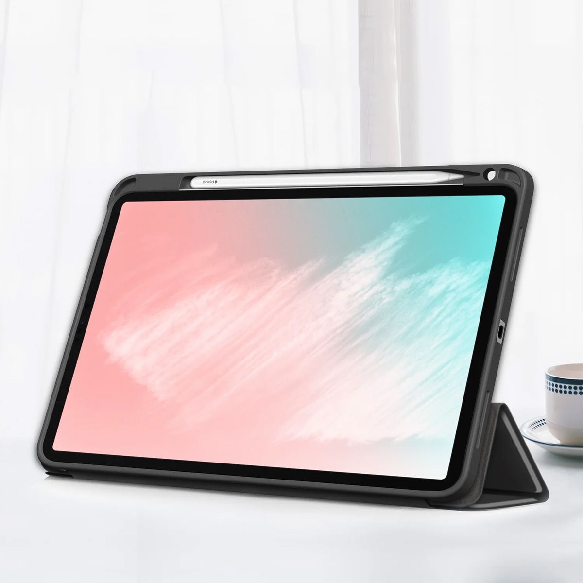 Étui Pour Ipad 10.9" (2022-2023) Folio Renforcé À Fonction Support Magnétique Noir Eiger