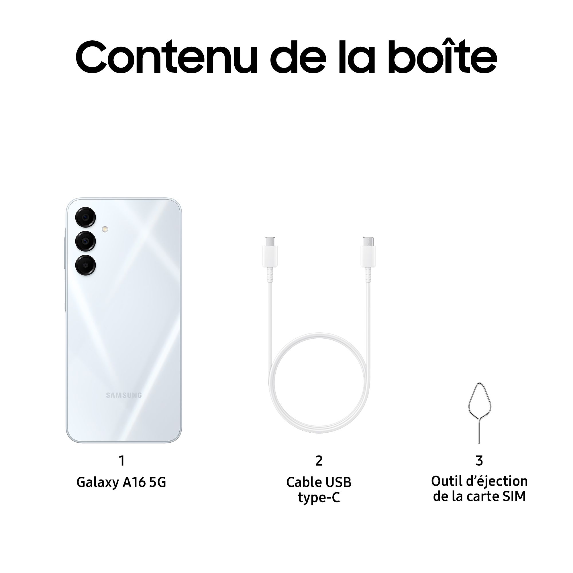 Smartphone Galaxy A16 5G 128 Go Gris SAMSUNG