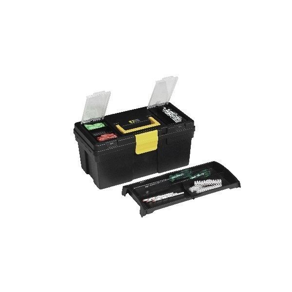 Boîte À Outils Vide Noire Et Jaune Allit