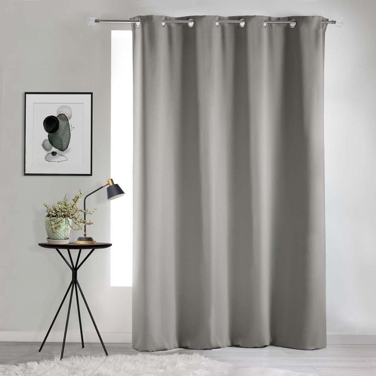 Rideau Occultant "noche" 135x240cm Gris Perle