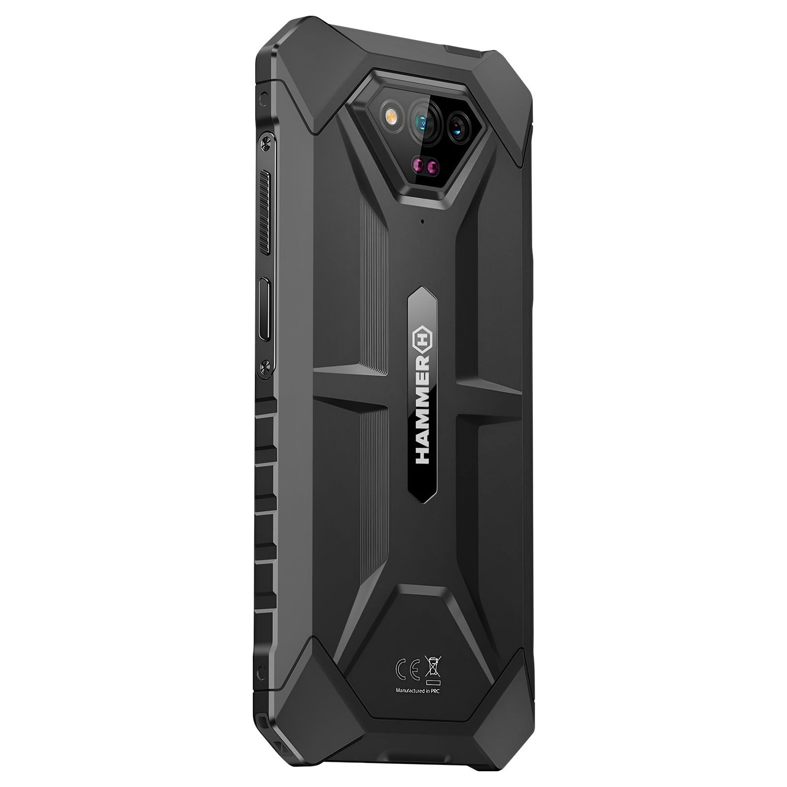 Smartphone Hammer Iron v 6 Go / 64 Go Android 13 4g Lte Ip69 Batterie 6320mah Noir Hammer