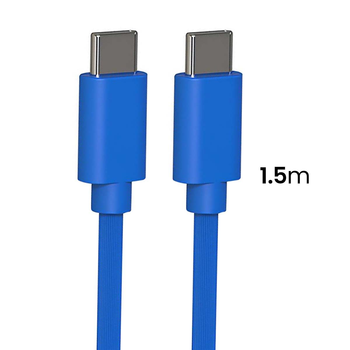 Pack Chargeur Secteur Usb-c 20w Power Delivery 2.0 Avec Câble Usb-c 1.5m Bleu Jaym