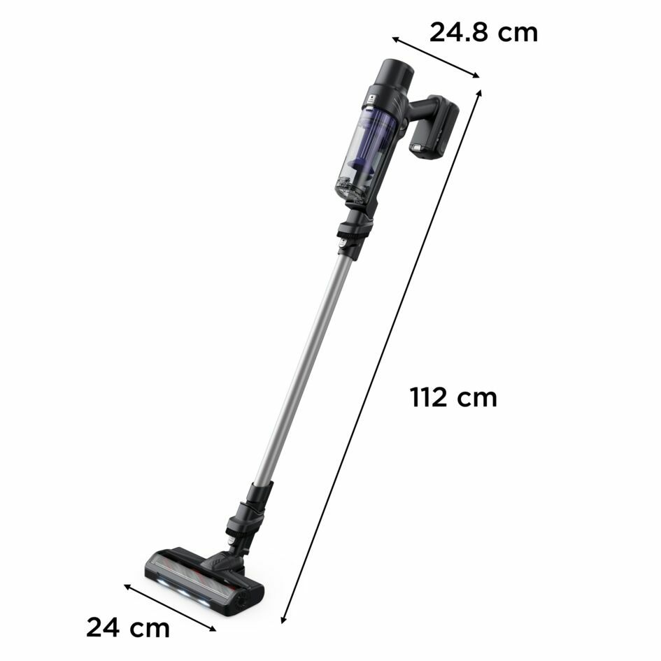 Aspirateur-balai 2 En 1 X‑pert Métal/plastique Violet Argent 1120 Mm Rowenta