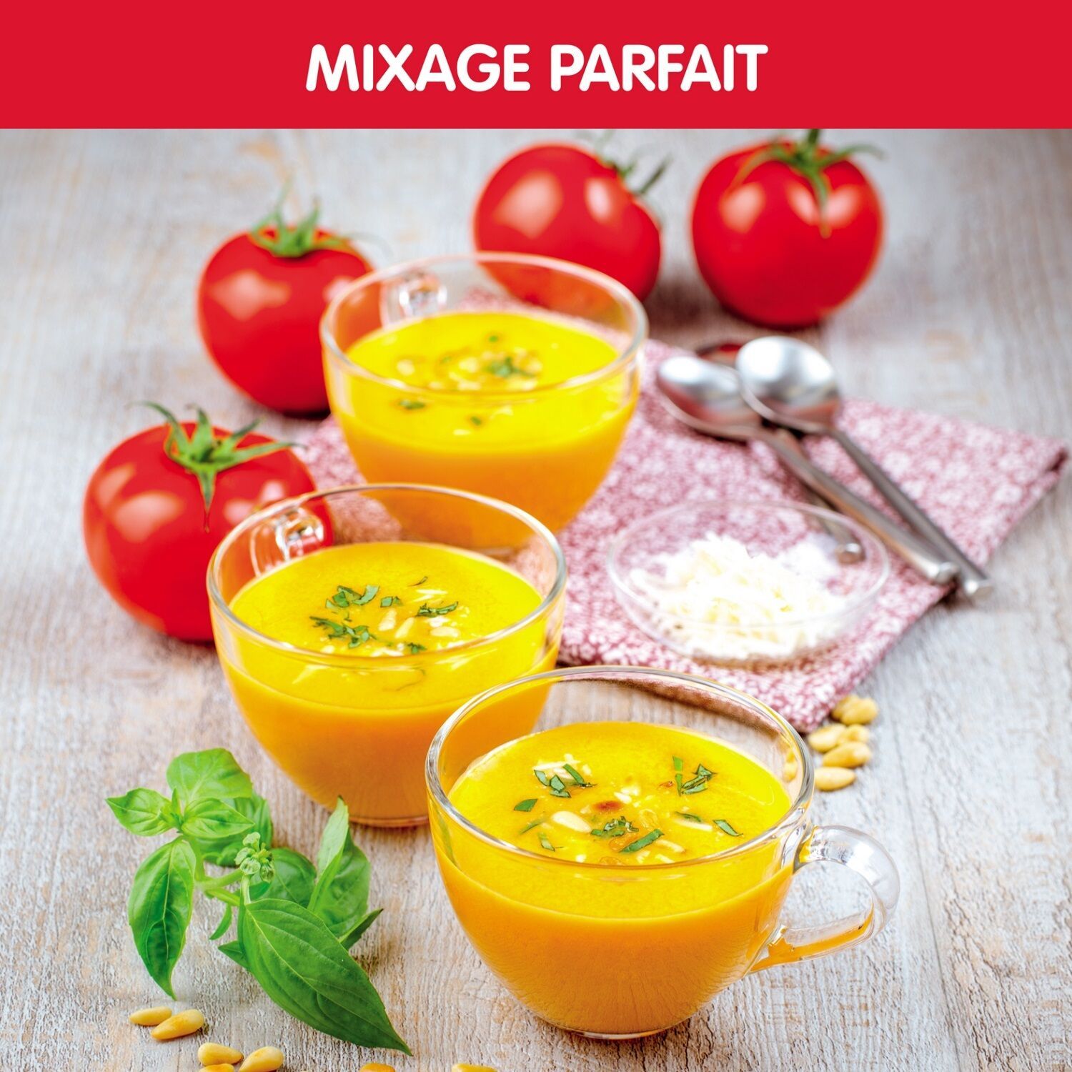 Blender Chauffant Easy Soup, 4 Programmes Noir/Inox LM841810 MOULINEX