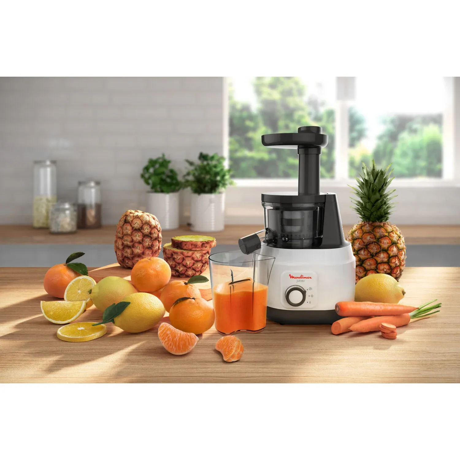 Extracteur de jus  Juiceo - ZU150110 - Blanc MOULINEX