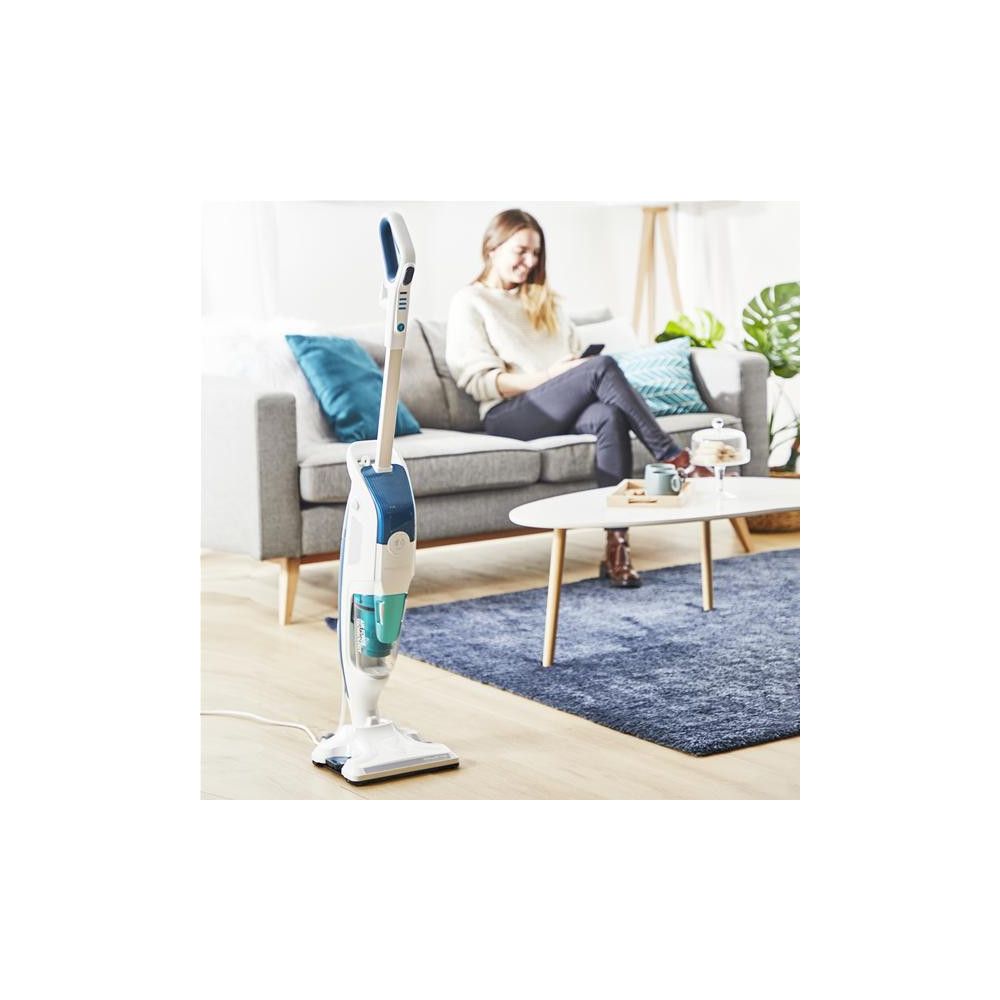 Aspirateur Vapeur 2-en-1 Clean & Steam Revolution Ry7777wh Blanc 25,9 X 31,2 X 119 Cm Rowenta