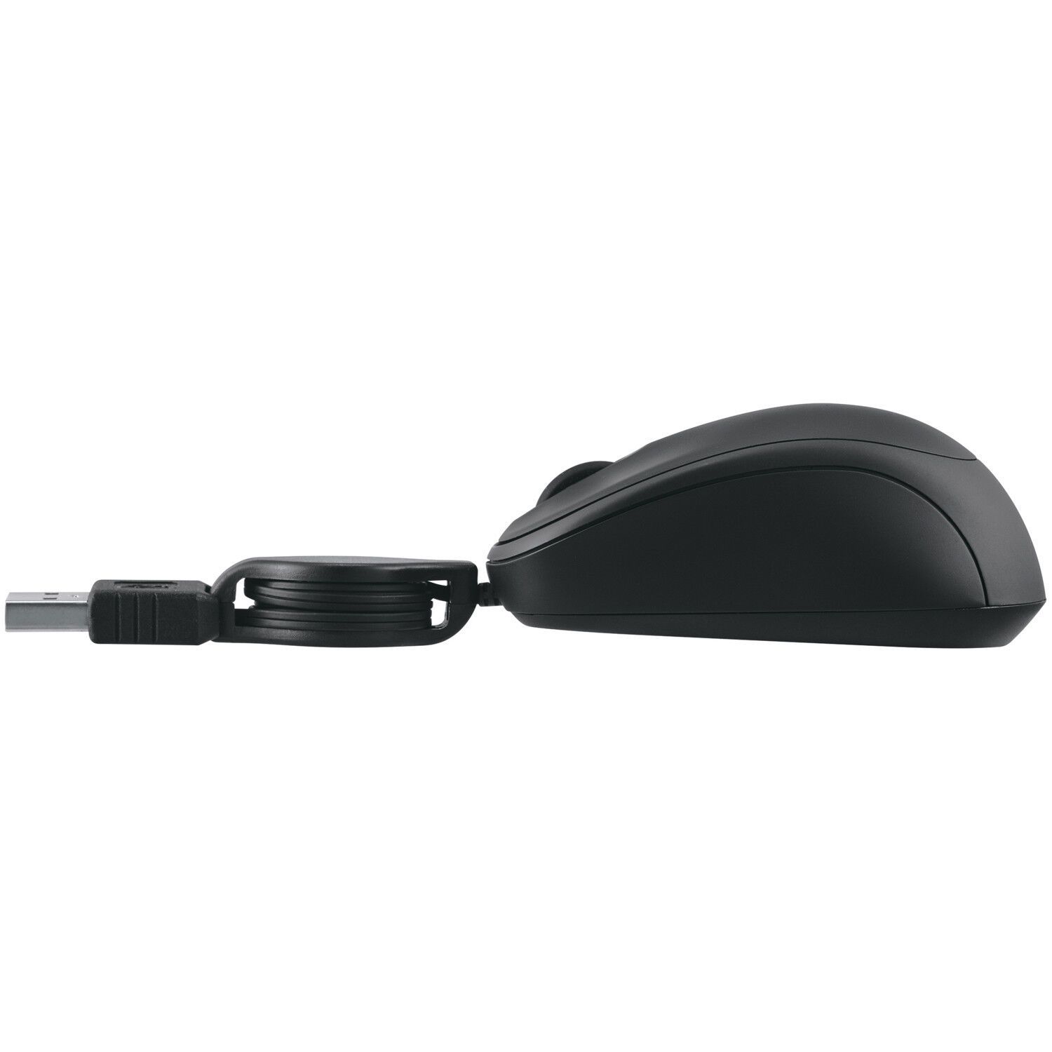 Souris à câble rétractable PSMM1017BK - Noir POSS