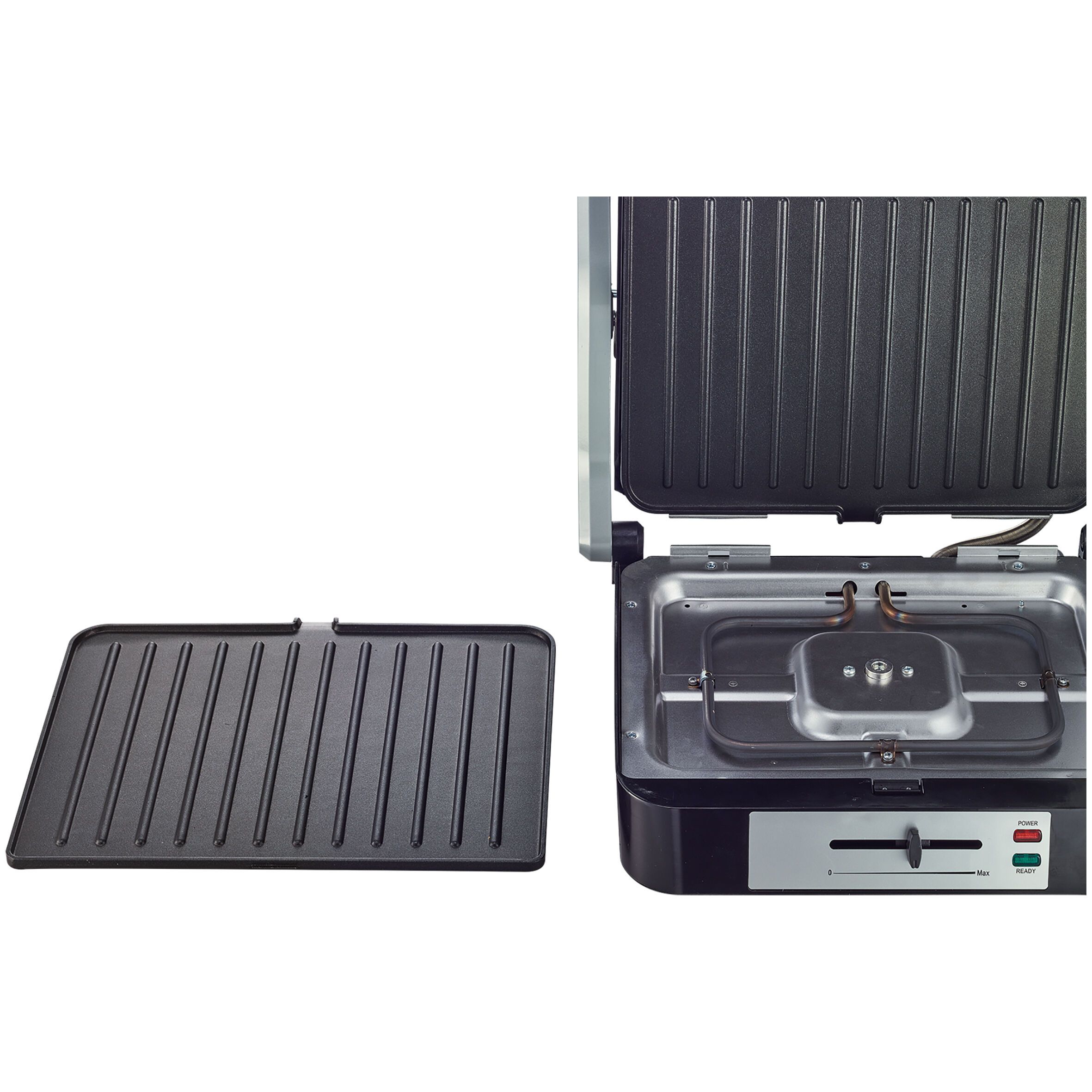 Grille viande et barbecue - MMG2000-22 - Inox/Noir MANDINE