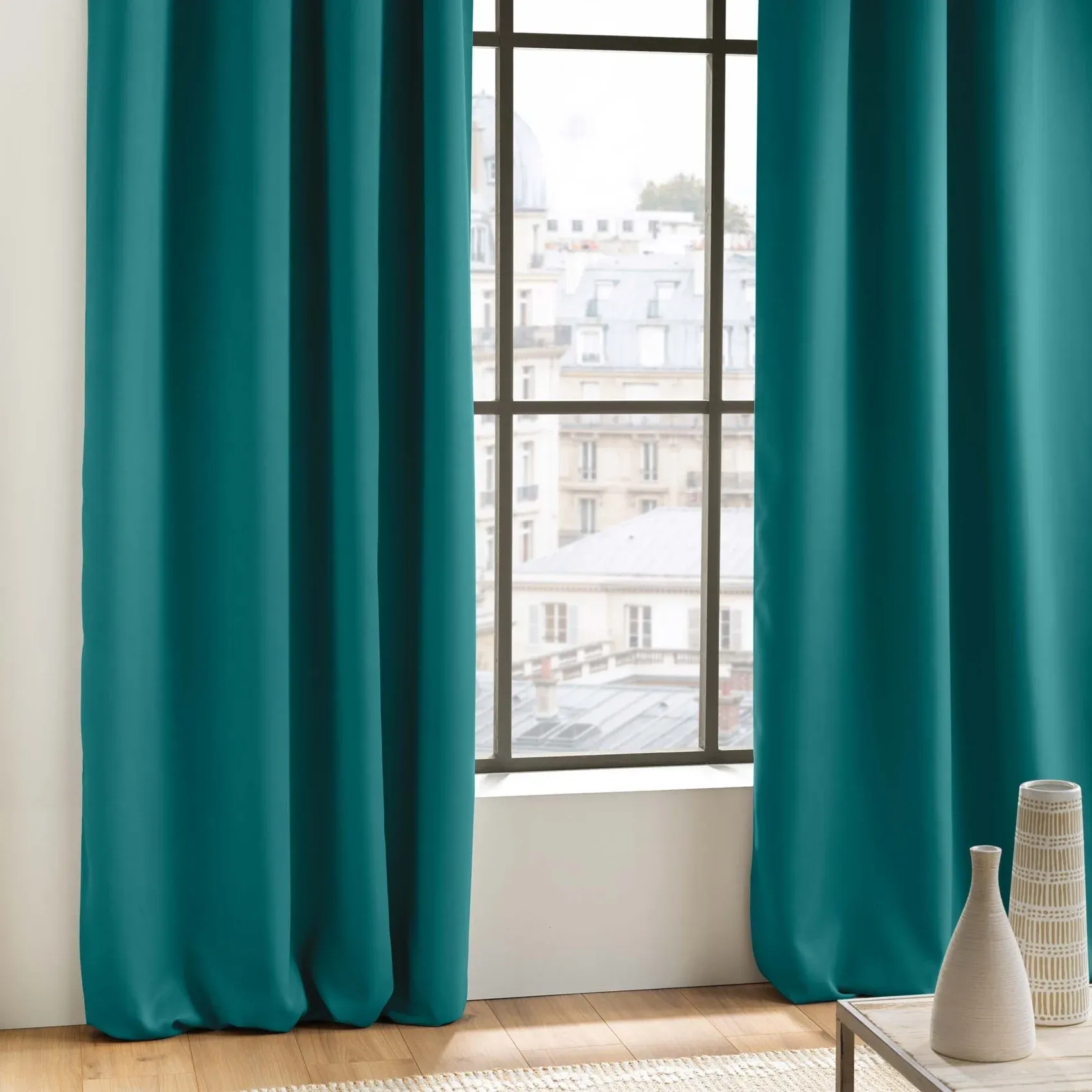 Rideau Occultant Uni À Oeillets