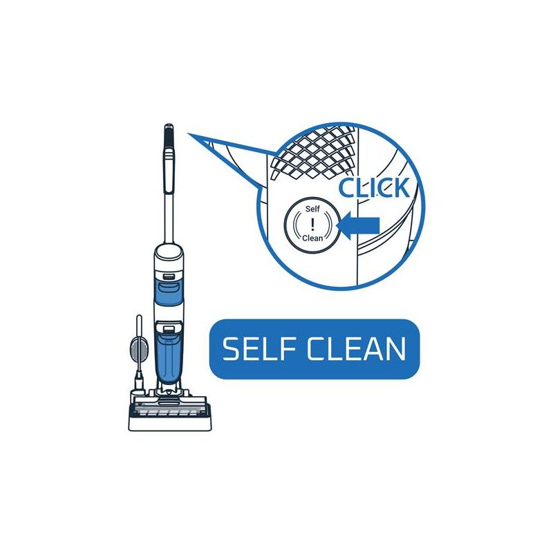 Aspi Balai 2en1 Sans Fil Rech 18,5v Auton 50min Aspire Et Nettoie A L'e Rowenta - Gz5035w0