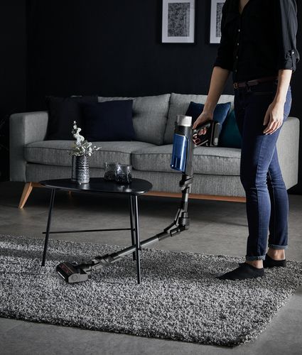 Rowenta Rh20c0 Aspirateur-balai 2 En 1 Batterie Sec&humide Sans Sac 0,4 L 250 W Argent, Bleu