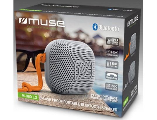 - Enceinte Bluetooth  - Splash-proof - Puissance 5w - Fonction Mains-li Muse - M360lg
