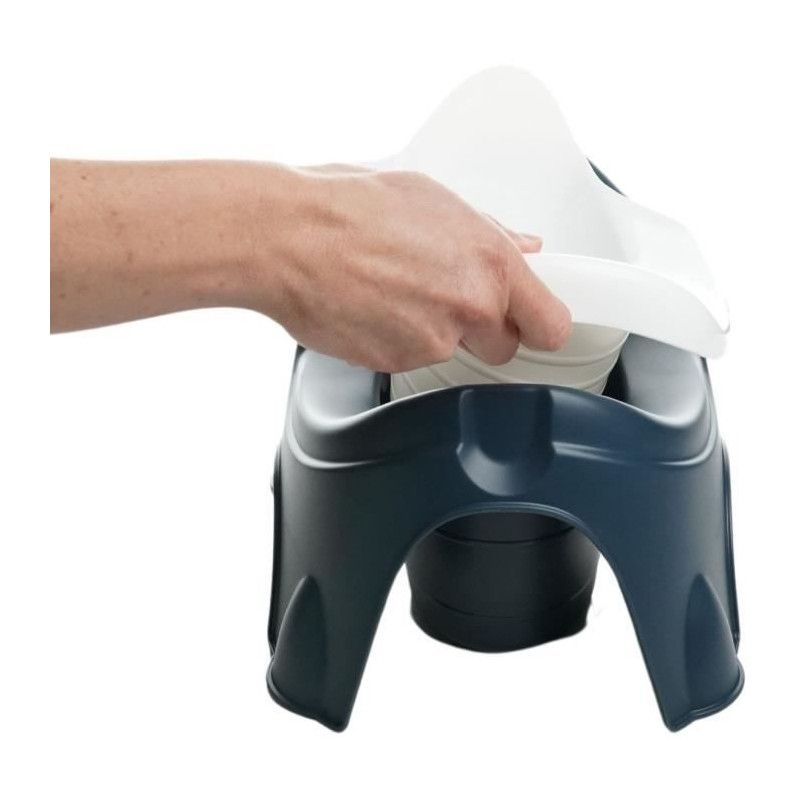 Pot - Thermobaby - Ideo - Bleu - Avec Écuelle Amovible, Ergonomique Et Robuste