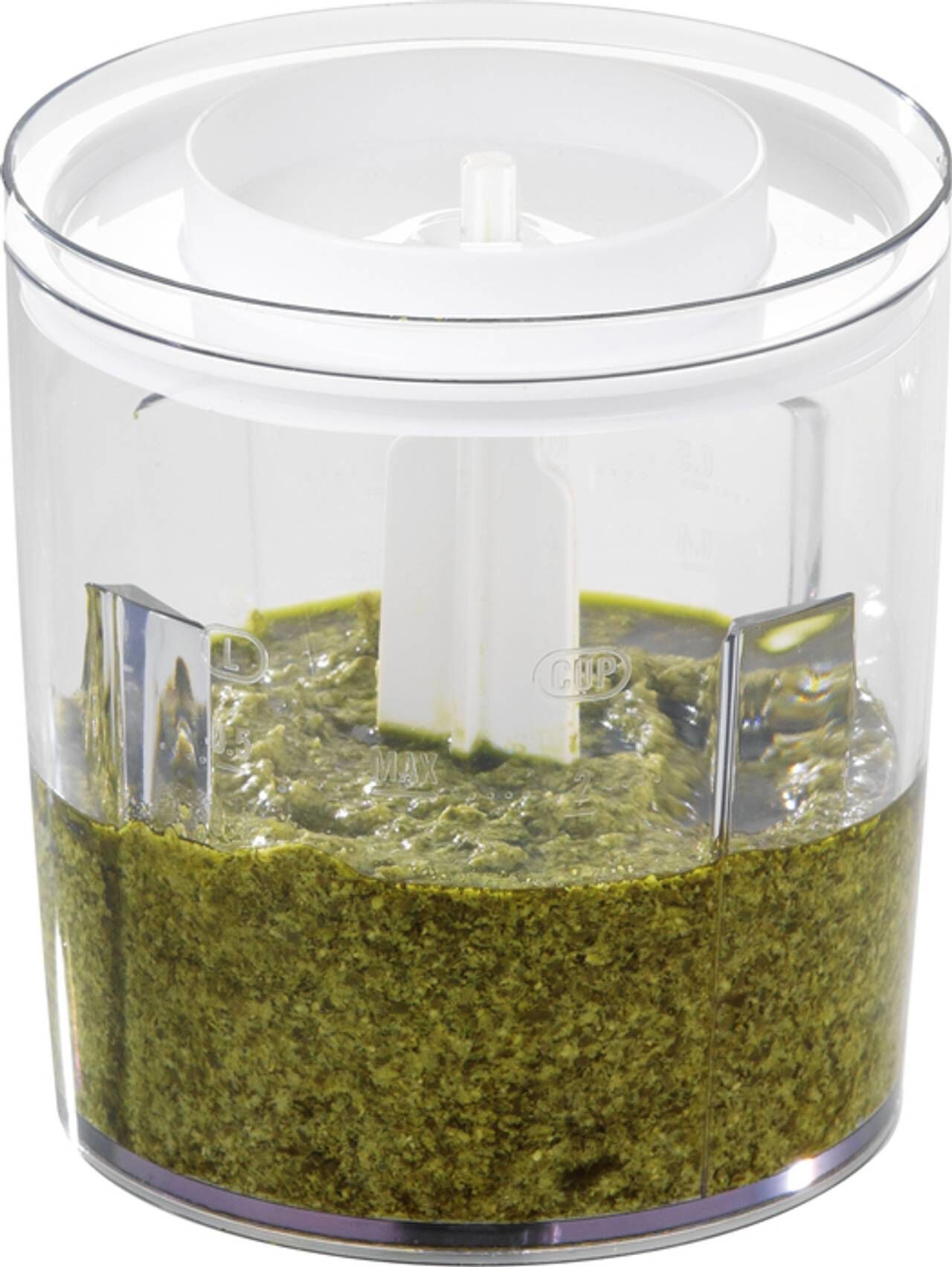 Moulinex Clickchef At710110 Hachoir Électrique 0,5 L 500 W Rouge, Transparent, Blanc