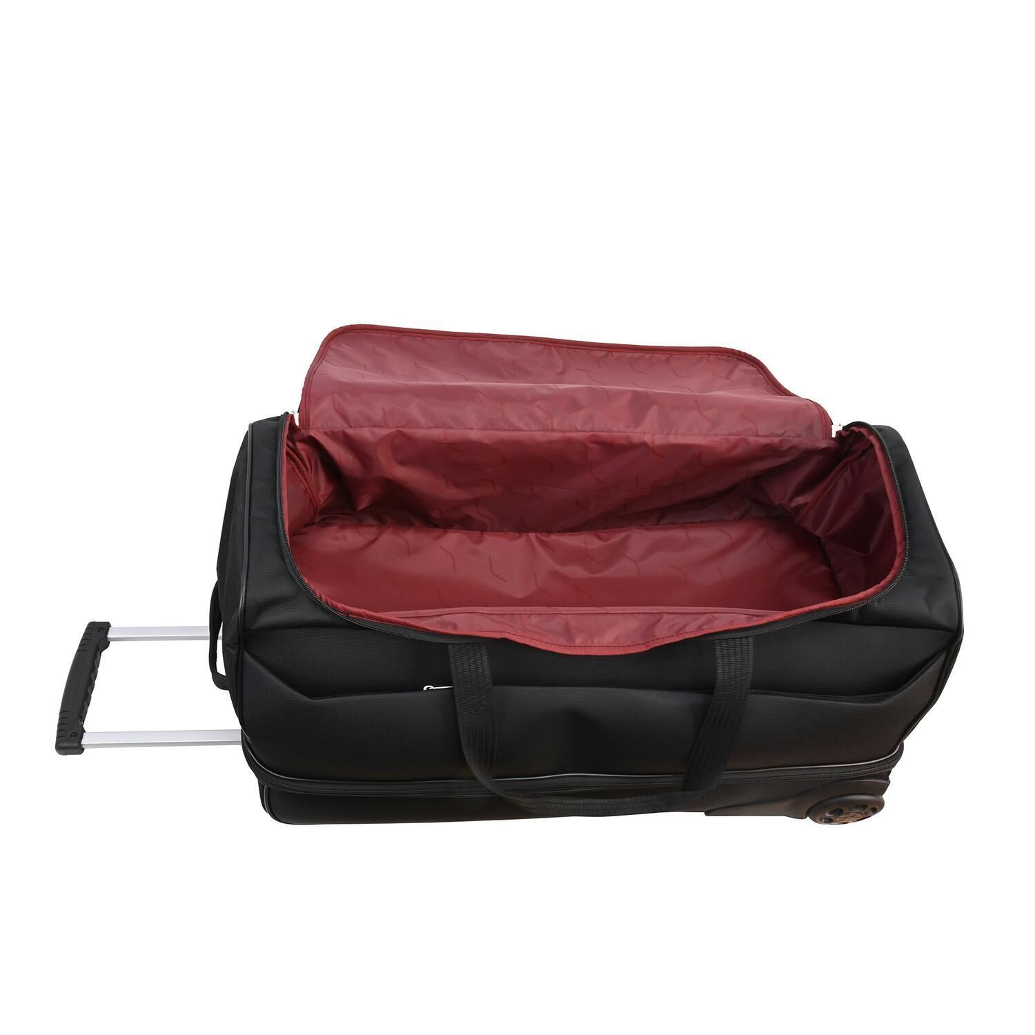 Sac polochon Souple L 70 cm Noir 2 Roues CARREFOUR