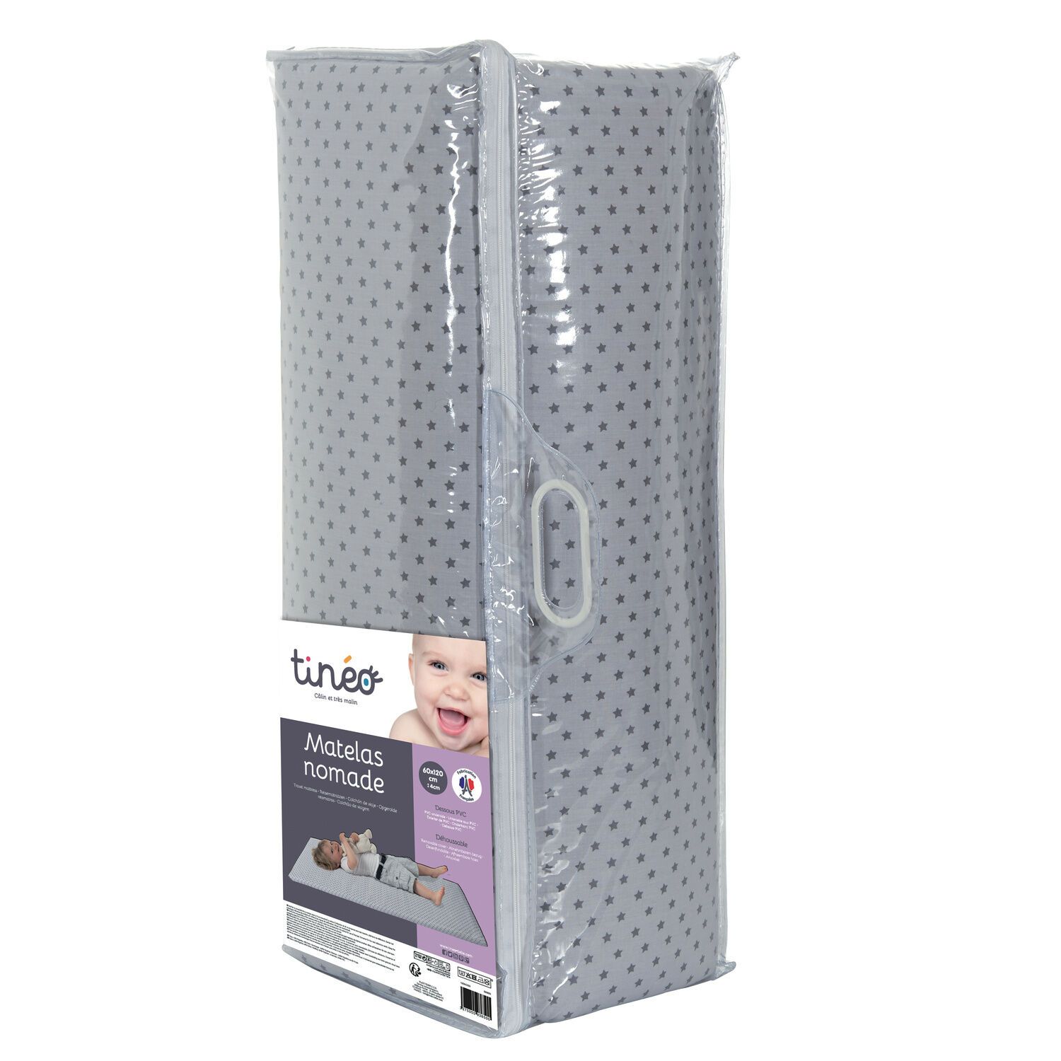 Matelas de voyage nomade étoiles 60x120cm TINEO